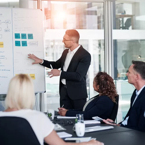 man-meeting-whiteboard-with-staff-office-workflow-steps-diagram-teamwork-web-design-male-presenter-developer-meeting-strategy-process-chart-interface-idea-proposal